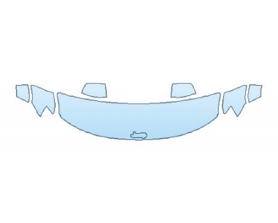 2018 JEEP GRAND CHEROKEE HIGH ALTITUDE HOOD(24 INCH WRAPPED EDGES) FENDERS MIRRORS PRECUT PPF CLEAR BRA WRAP