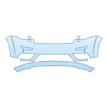 PRECUT PPF KIT - 2018 JEEP GRAND CHEROKEE HIGH ALTITUDE BUMPER WITH WASHERS PRECUT PPF CLEAR BRA WRAP