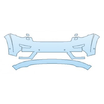 PRECUT PPF KIT - 2018 JEEP GRAND CHEROKEE HIGH ALTITUDE BUMPER WITH WASHERS AND SENSORS PRECUT PPF CLEAR BRA WRAP