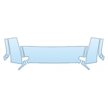 PRECUT PPF KIT - 2018 JEEP WRANGLER JK UNLIMITED ALTITUDE HOOD (WRAPPED EDGES) PAINTED FENDERS PRECUT PPF CLEAR BRA WRAP