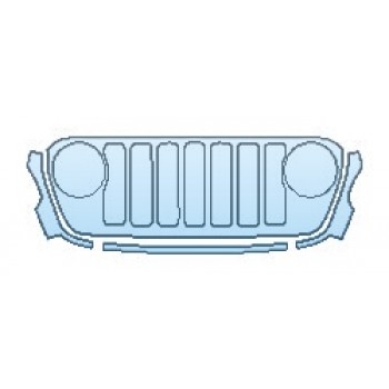 PAINT PROTECTION KIT - 2019 JEEP WRANGLER JL RUBICON GRILLE - PRECUT PPF CLEAR BRA WRAP