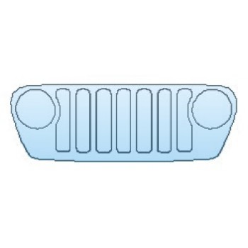 PAINT PROTECTION KIT - 2020 JEEP WRANGLER JL SPORT GRILLE - PRECUT PPF CLEAR BRA WRAP