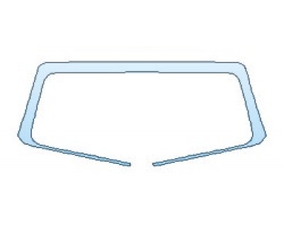 PAINT PROTECTION KIT - 2019 JEEP WRANGLER JL SPORT ROOF A-PILLARS (1 PIECE) - PRECUT PPF CLEAR BRA WRAP