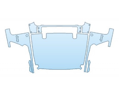 PAINT PROTECTION KIT - 2020 JEEP WRANGLER JL SPORT S FULL HOOD WITH HINGES - PRECUT PPF CLEAR BRA WRAP