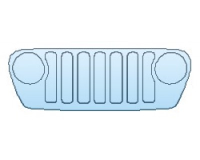 PAINT PROTECTION KIT - 2020 JEEP WRANGLER JL SPORT S GRILLE - PRECUT PPF CLEAR BRA WRAP