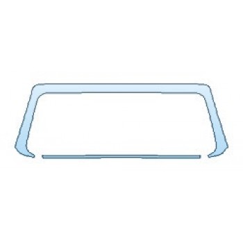 PAINT PROTECTION KIT - 2020 JEEP WRANGLER JL SPORT S ROOF A-PILLARS (2 PIECE) - PRECUT PPF CLEAR BRA WRAP