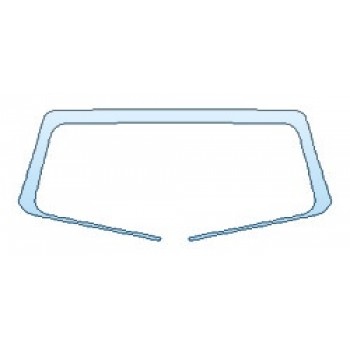 PAINT PROTECTION KIT - 2019 JEEP WRANGLER JL UNLIMITED SPORT S ROOF A-PILLARS (1 PIECE) - PRECUT PPF CLEAR BRA WRAP
