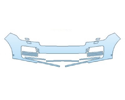 2018 LAND ROVER RANGE ROVER AUTOBIOGRAPHY BUMPER WITH WASHERS AND SENSORS PRECUT PPF CLEAR BRA WRAP