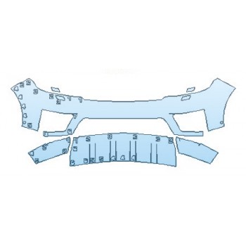 PRECUT PPF KIT - 2018 LAND ROVER RANGE ROVER SPORT SUPERCHARGED DYNAMIC BUMPER WITH WASHERS AND SENSORS PRECUT PPF CLEAR BRA WRAP