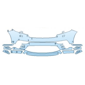 PRECUT PPF KIT - 2018 LAND ROVER RANGE ROVER VELAR FIRST EDITION BUMPER WITH WASHERS AND SENSORS PRECUT PPF CLEAR BRA WRAP