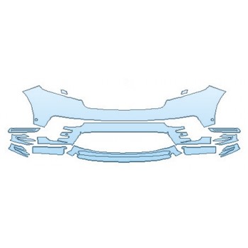 PRECUT PPF KIT - 2018 LAND ROVER RANGE ROVER VELAR R-DYNAMIC BUMPER WITH SENSORS PRECUT PPF CLEAR BRA WRAP