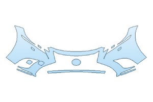 2018 LEXUS LS 500 BASE BUMPER WITH WASHERS (2 PIECE)