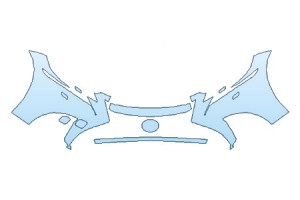 2018 LEXUS LS 500 F-SPORT BUMPER WITH WASHERS (4 PIECE)
