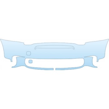 PAINT PROTECTION KIT - 2013 MINI COOPER COUNTRYMAN ALL 4 BUMPER(NO MIDDLE SPLIT) KIT - PRECUT PPF CLEAR BRA WRAP