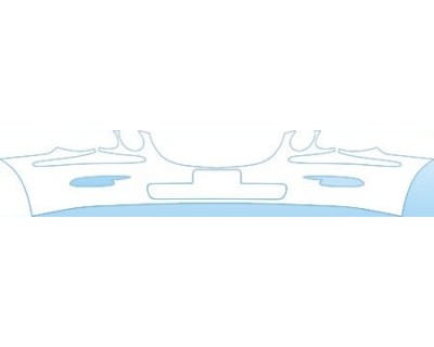PAINT PROTECTION KIT - 2009 BUICK LACROSSE CX BUMPER WITH PLATE CUT OUT KIT - PRECUT PPF CLEAR BRA WRAP