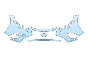 2018 LEXUS LS 500H BUMPER WITH WASHERS (2 PIECE)