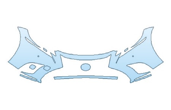 PRECUT PPF KIT - 2018 LEXUS LS 500H BUMPER WITH SENSORS (2 PIECE) PRECUT PPF CLEAR BRA WRAP