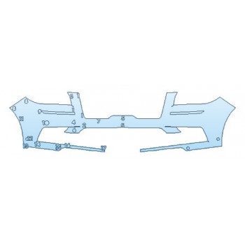 PAINT PROTECTION KIT - 2020 LINCOLN NAVIGATOR SELECT BUMPER WITH SENSORS - PRECUT PPF CLEAR BRA WRAP