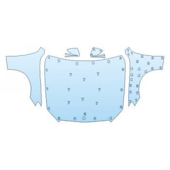 PRECUT PPF KIT - 2018 MERCEDES E-CLASS CABRIOLET E400 4MATIC BASE FULL HOOD FENDERS MIRRORS PRECUT PPF CLEAR BRA WRAP