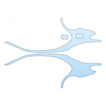 PRECUT PPF KIT - 2018 MERCEDES S-CLASS SEDAN S560 BASE FULL REAR QUARTERS PRECUT PPF CLEAR BRA WRAP