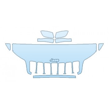 PAINT PROTECTION KIT - 2020 JEEP CHEROKEE LIMITED HOOD(24 INCH WRAPPED EDGES) FENDERS MIRRORS - PRECUT PPF CLEAR BRA WRAP