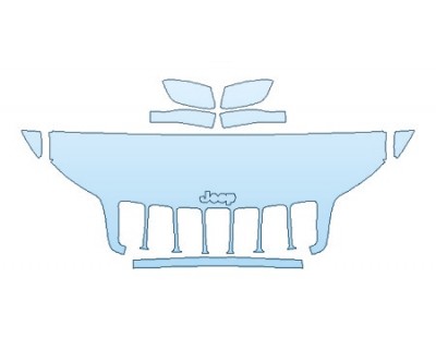 PAINT PROTECTION KIT - 2020 JEEP CHEROKEE LIMITED HOOD(24 INCH WRAPPED EDGES) FENDERS MIRRORS - PRECUT PPF CLEAR BRA WRAP