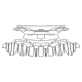 2018 MCLAREN 570GT Full Rear Bumper (Plate Cutout)