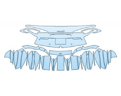 2018 MCLAREN 570GT Full Rear Bumper With Sensors (Plate Cutout)