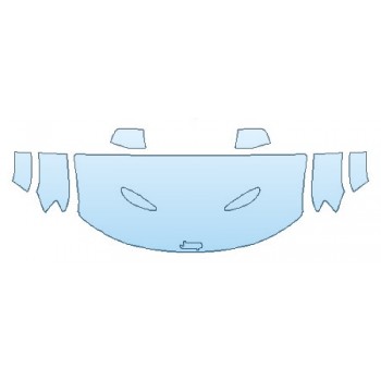 PRECUT PPF KIT - 2018 JEEP GRAND CHEROKEE SRT HOOD(30 INCH WRAPPED EDGES) FENDERS MIRRORS PRECUT PPF CLEAR BRA WRAP