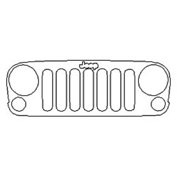 2018 JEEP WRANGLER JK RUBICON Grille With Emblem