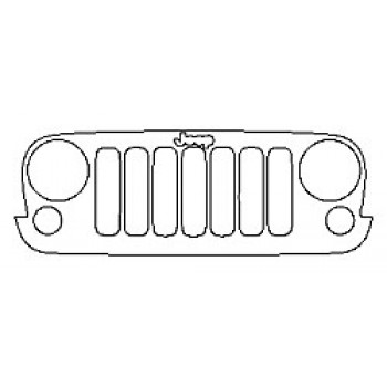 2018 JEEP WRANGLER JK RUBICON RECON Grille With Emblem
