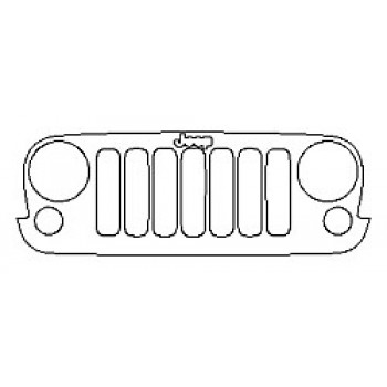 2018 JEEP WRANGLER JK UNLIMITED RUBICON RECON Grille With Emblem