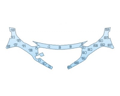 PAINT PROTECTION KIT - 2020 BUICK REGAL TOURX ESSENCE BUMPER ( 1 PIECE) - PRECUT PPF CLEAR BRA WRAP