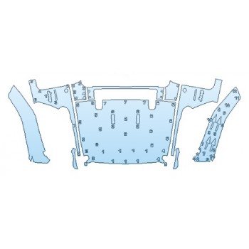 PAINT PROTECTION KIT - 2019 JEEP WRANGLER JL UNLIMITED SAHARA FULL HOOD WITH HINGES BUMP STOPS & FENDERS WITH SIDE STEPS - PRECUT PPF CLEAR BRA WRAP