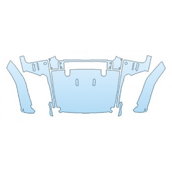 PAINT PROTECTION KIT - 2019 JEEP WRANGLER JL UNLIMITED SAHARA FULL HOOD WITH HINGES BUMP STOPS (WRAPPED EDGES) & FENDERS WITH SIDE STEPS - PRECUT PPF CLEAR BRA WRAP