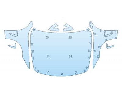 PAINT PROTECTION KIT - 2019 BMW 4 SERIES 430I XDRIVE COUPE SPORT LINE FULL HOOD FENDERS MIRRORS - PRECUT PPF CLEAR BRA WRAP