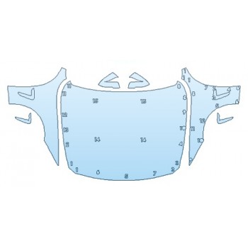 PAINT PROTECTION KIT - 2019 BMW 4 SERIES 430I XDRIVE GRAN COUPE BASE FULL HOOD FENDERS MIRRORS - PRECUT PPF CLEAR BRA WRAP