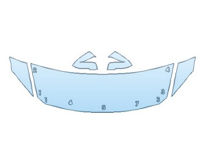 PAINT PROTECTION KIT - 2019 BMW 4 SERIES 430I XDRIVE GRAN COUPE BASE HOOD(24 INCH) FENDERS MIRRORS - PRECUT PPF CLEAR BRA WRAP