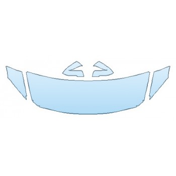 PAINT PROTECTION KIT - 2019 BMW 4 SERIES 430I XDRIVE GRAN COUPE BASE HOOD(24 INCH WRAPPED EDGES) FENDERS MIRRORS - PRECUT PPF CLEAR BRA WRAP