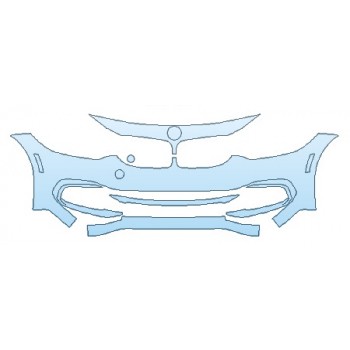 PAINT PROTECTION KIT - 2019 BMW 4 SERIES 430I XDRIVE GRAN COUPE BASE BUMPER - PRECUT PPF CLEAR BRA WRAP