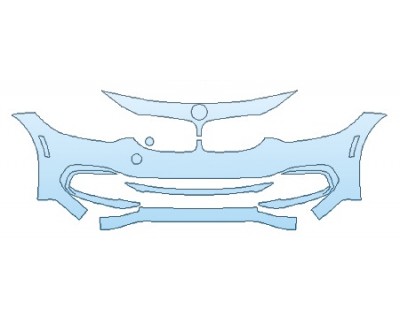 PAINT PROTECTION KIT - 2019 BMW 4 SERIES 430I XDRIVE GRAN COUPE BASE BUMPER - PRECUT PPF CLEAR BRA WRAP