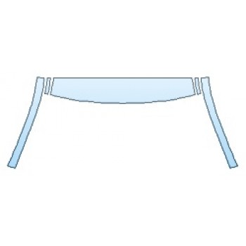 PAINT PROTECTION KIT - 2019 BMW 4 SERIES 430I XDRIVE GRAN COUPE BASE ROOF A-PILLARS - PRECUT PPF CLEAR BRA WRAP