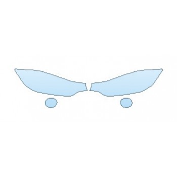 PAINT PROTECTION KIT - 2019 BMW 4 SERIES 440I COUPE BASE HEADLIGHTS FOG LIGHTS - PRECUT PPF CLEAR BRA WRAP