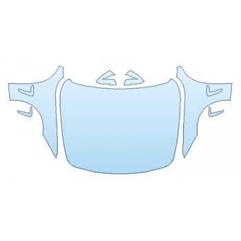 PAINT PROTECTION KIT - 2019 BMW 4 SERIES 440I GRAN COUPE SPORT LINE FULL HOOD(WRAPPED EDGES) FENDERS MIRRORS - PRECUT PPF CLEAR BRA WRAP