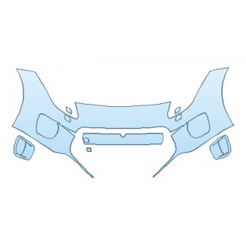 PAINT PROTECTION KIT - 2020 JAGUAR F-TYPE R-DYNAMIC BUMPER WITH WASHERS - PRECUT PPF CLEAR BRA WRAP