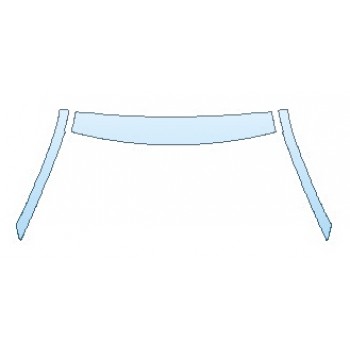 PAINT PROTECTION KIT - 2020 JAGUAR F-TYPE R-DYNAMIC ROOF A-PILLARS  (COUPE) - PRECUT PPF CLEAR BRA WRAP