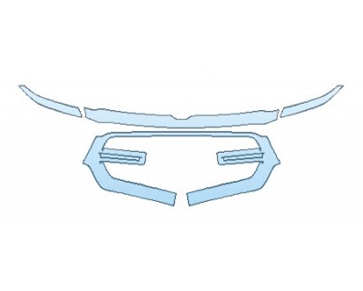 PAINT PROTECTION KIT - 2019 DODGE RAM 1500 BIG HORN GRILLE - PRECUT PPF CLEAR BRA WRAP