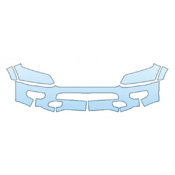PAINT PROTECTION KIT - 2020 DODGE RAM 1500 LARAMIE LONGHORN BUMPER - PRECUT PPF CLEAR BRA WRAP