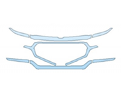 PAINT PROTECTION KIT - 2020 DODGE RAM 1500 LIMITED GRILLE - PRECUT PPF CLEAR BRA WRAP