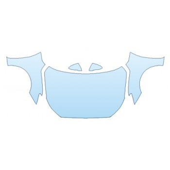 PAINT PROTECTION KIT - 2020 HYUNDAI VELOSTER TURBO ULTIMATE FULL HOOD(WRAPPED EDGES) FENDERS MIRRORS - PRECUT PPF CLEAR BRA WRAP